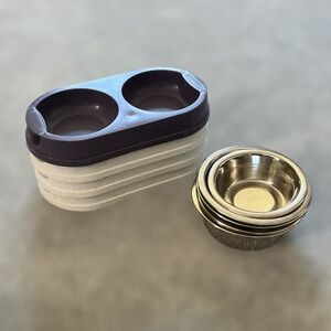Set of used Small Dog/Cat Food and Water Bowls